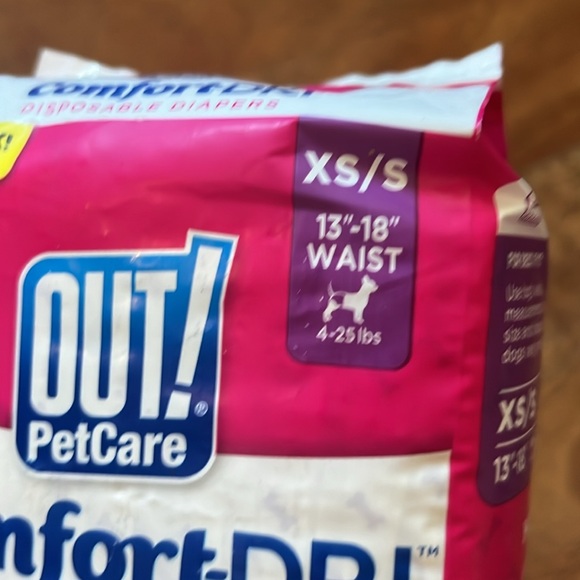 2 packs of OUT! Petcare comfort-dri disposable diapers for female dogs - Picture 2 of 11